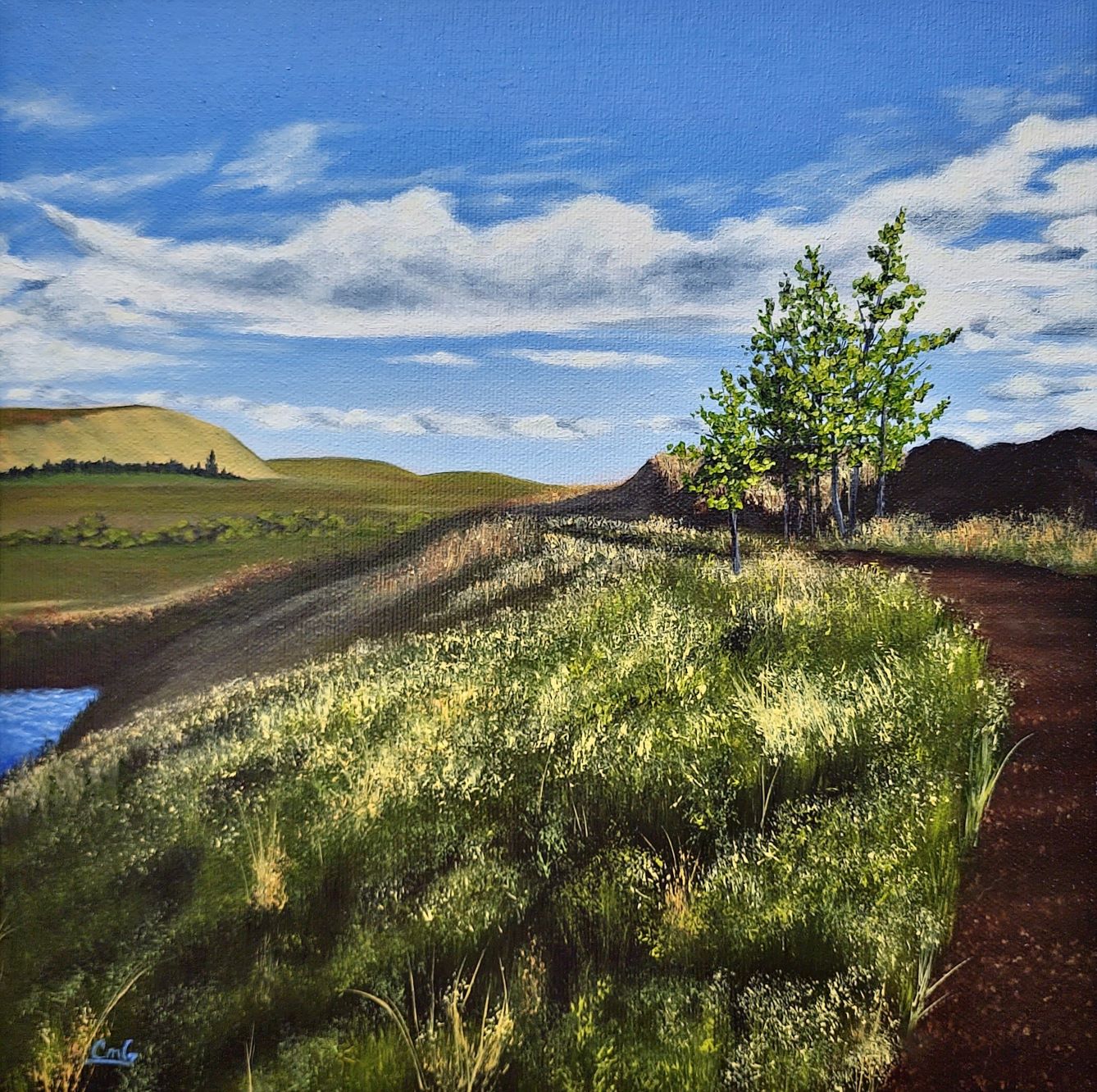 The Path Less Traveled | Original Artwork | Landscape Painting | 10"x10" | Oil On Canvas