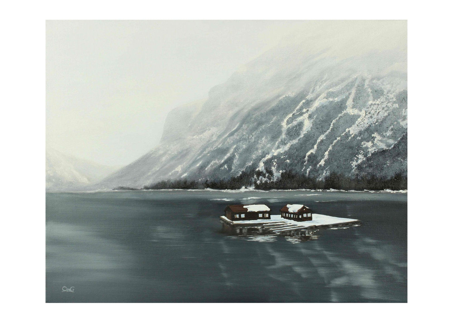 Reflection Original Art Greeting Card