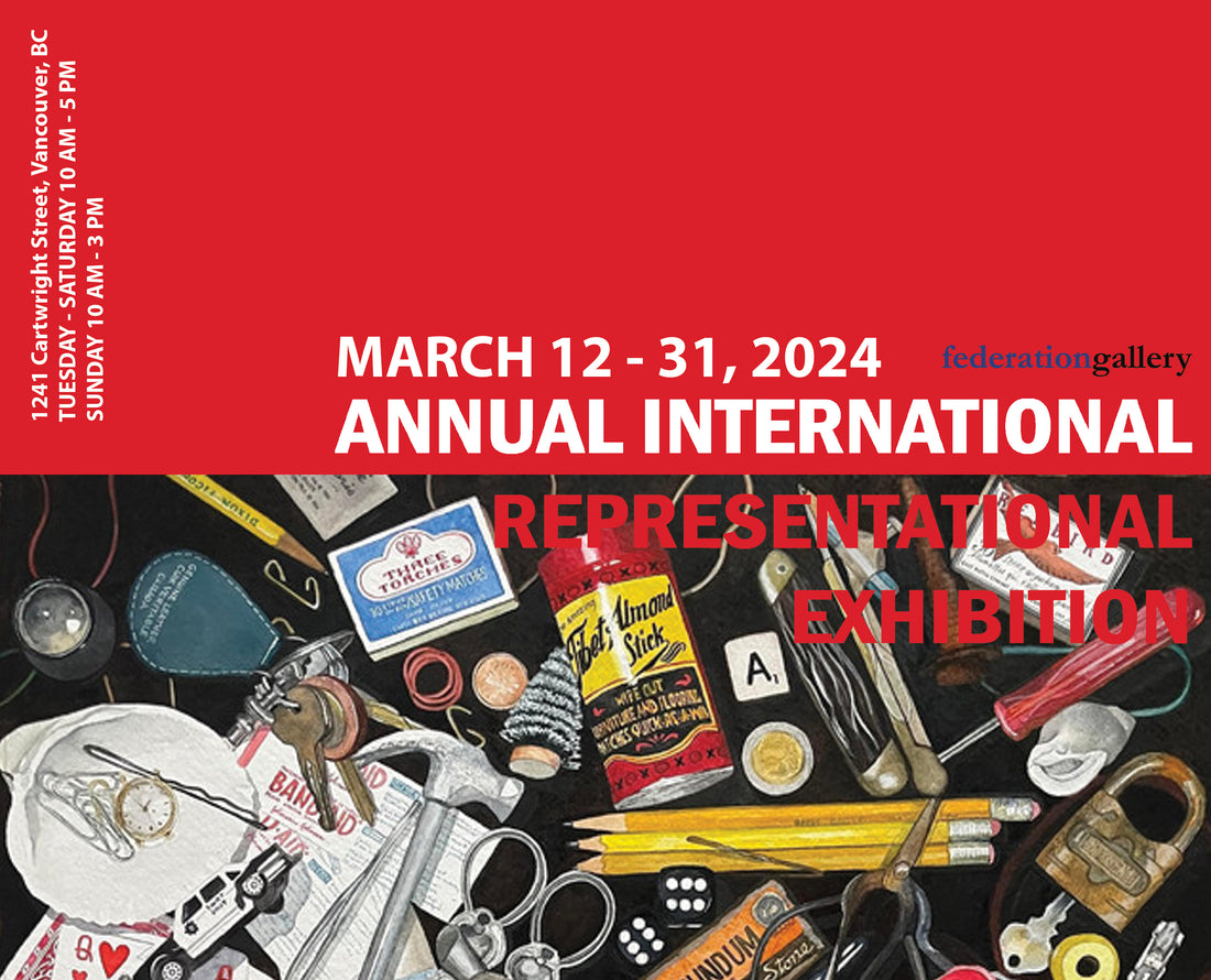 2024 Annual International Representational Exhibition - Federation Gallery Vancouver Sign