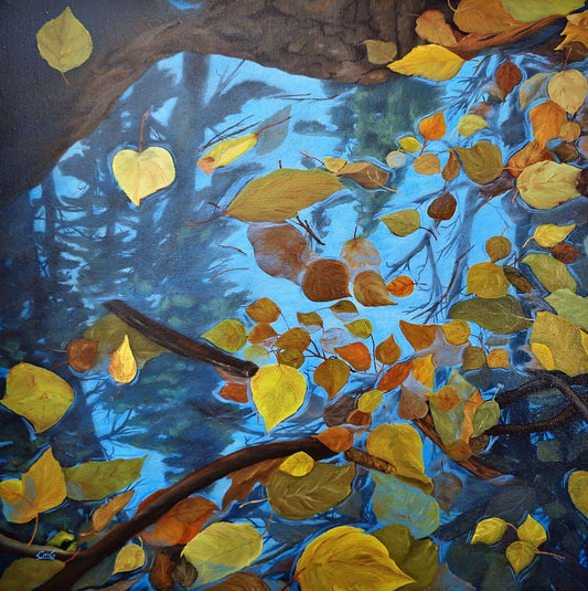 Fall In Love | Original Artwork | Landscape Painting | 16"x16" | Oil On Canvas